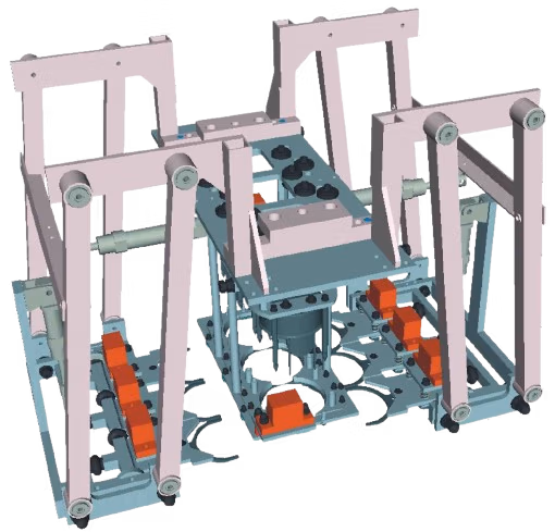 Engine block sand removal device